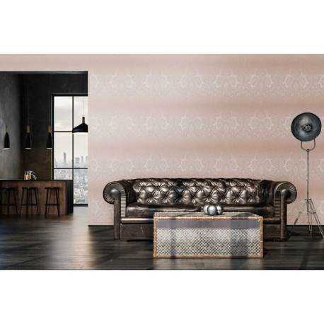 Tapet baroc roz - decorare