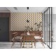 Tapet 3D retro auriu-gri - decorare