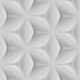 Tapet 3D floral gri