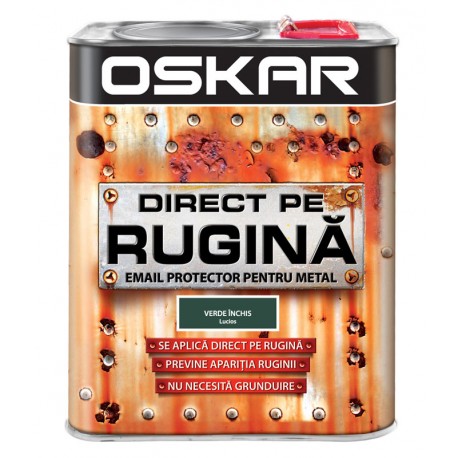 Vopsea Oskar Direct pe Rugina Verde Inchis Lucios 2.5l