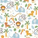 Tapet copii Safari cu animale africane
