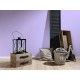 Decorare cu Tapet mov - beton vopsit