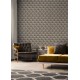 Tapet geometric Retro bej-gri - decorare