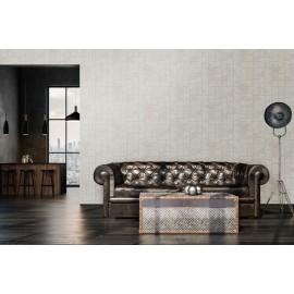 Tapet Art Deco alb