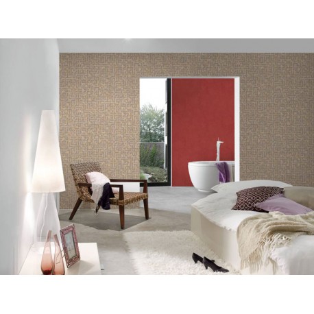 Tapet etno bej - decorare