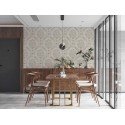 Tapet baroc crem cu aspect textil