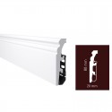 Plinta alba Vega P0830 80 mm