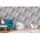 Tapet tropical bleu - decorare