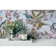 Tapet tropical bleu - decorare