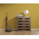 Tapet galben mustar - beton vopsit - decorare