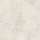 Tapet frunze tropicale crem-gri