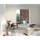 Tapet dormitor Beton crem - decorare