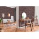 Tapet mozaic oriental maro-rosu - decorare