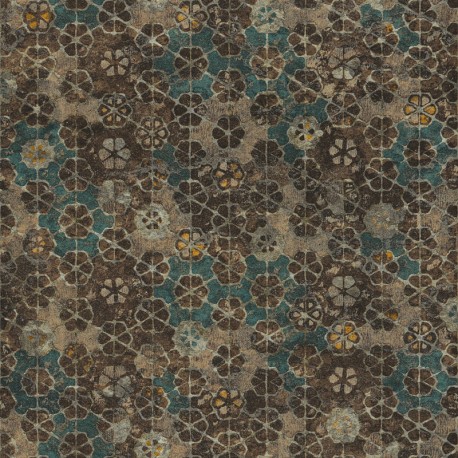 Tapet mozaic oriental maro-verde