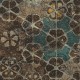 Tapet mozaic oriental maro-verde - detaliu
