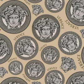 Tapet Versace - Medusa bej