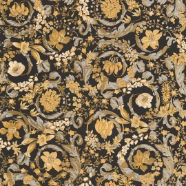 Tapet Versace Baroc negru-auriu
