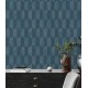 Tapet retro Geo Effect albastru - decorare