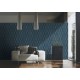 Tapet retro Geo Effect albastru - decorare