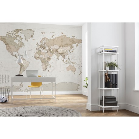 Fototapet Harta Lumii Vintage - decorare