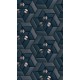 Fototapet abstract albastru cu efect 3D
