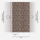 Fototapet 3D dormitor Beton gri - dimensiuni
