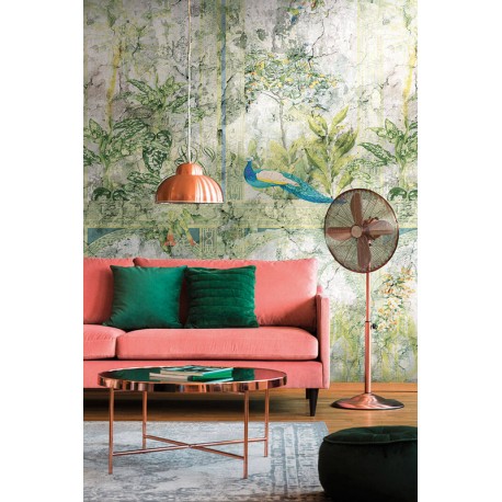 Fototapet exotic cu pauni - decorare