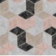 Fototapet geometric Romburi marmorate - detaliu