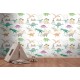 Fototapet Dinozauri multicolori - decorare