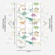 Fototapet Dinozauri multicolori - dimensiuni