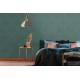 Tapet clasic metalizat albastru-auriu - decorare