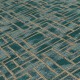 Tapet Art Deco verde-auriu - detaliu
