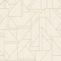 Tapet crem cu auriu Art Deco