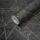 Tapet negru cu auriu Art Deco - detaliu