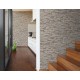 Tapet living Perete piatra bej - decorare