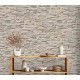 Tapet living Perete piatra bej - decorare