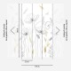 Fototapet floral Maci alb-negru - dimensiuni