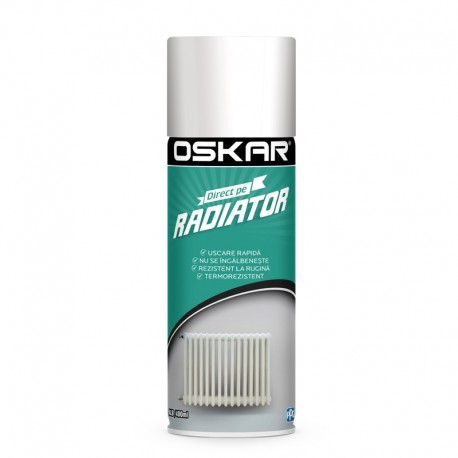 Vopsea calorifer Spray Oskar Direct pe Radiator alb