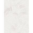 Tapet ecologic cu motiv vegetal alb-gri