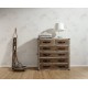 Tapet ecologic cu motiv vegetal alb-gri - decorare