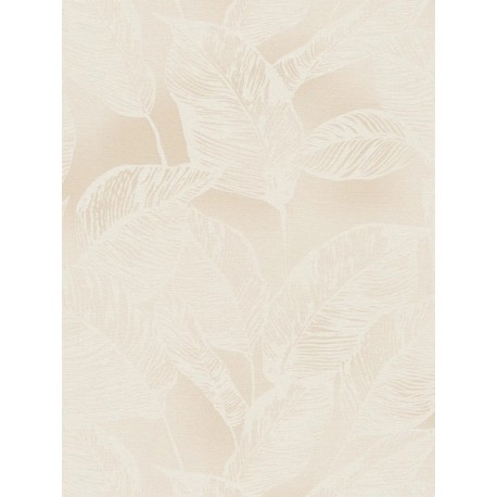 Tapet ecologic cu motiv vegetal crem
