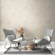Tapet ecologic cu motiv vegetal crem - decor