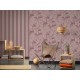 Tapet ecologic cu motiv vegetal purpuriu - decor