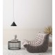 Tapet soclu riflaj lemn gri - decorare