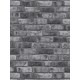 Tapet industrial Caramida gri-negru