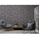 Tapet industrial Caramida gri-negru - decor