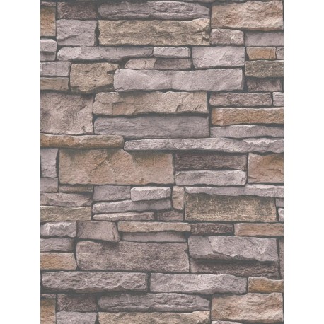 Tapet living Granit bej-maro