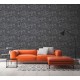 Tapet piatra aparenta gri-negru - decor