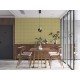 Tapet retro Psychedelia verde - decor