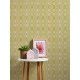 Tapet retro Psychedelia verde - decor